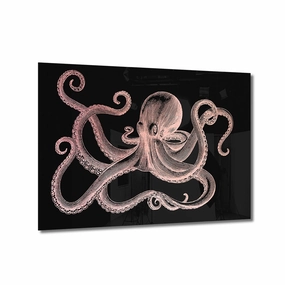 Octopus Ros on Acrylic framed mural artwork