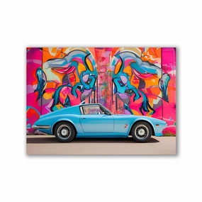 Oldie Street Art No1 by Iconica framed mural artwork
