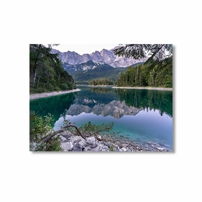 On the Edge of the Mountains in Garmisch by Nenad Jovic framed mural artwork