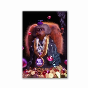 Orang Thug by Juliano de Araujo framed mural artwork