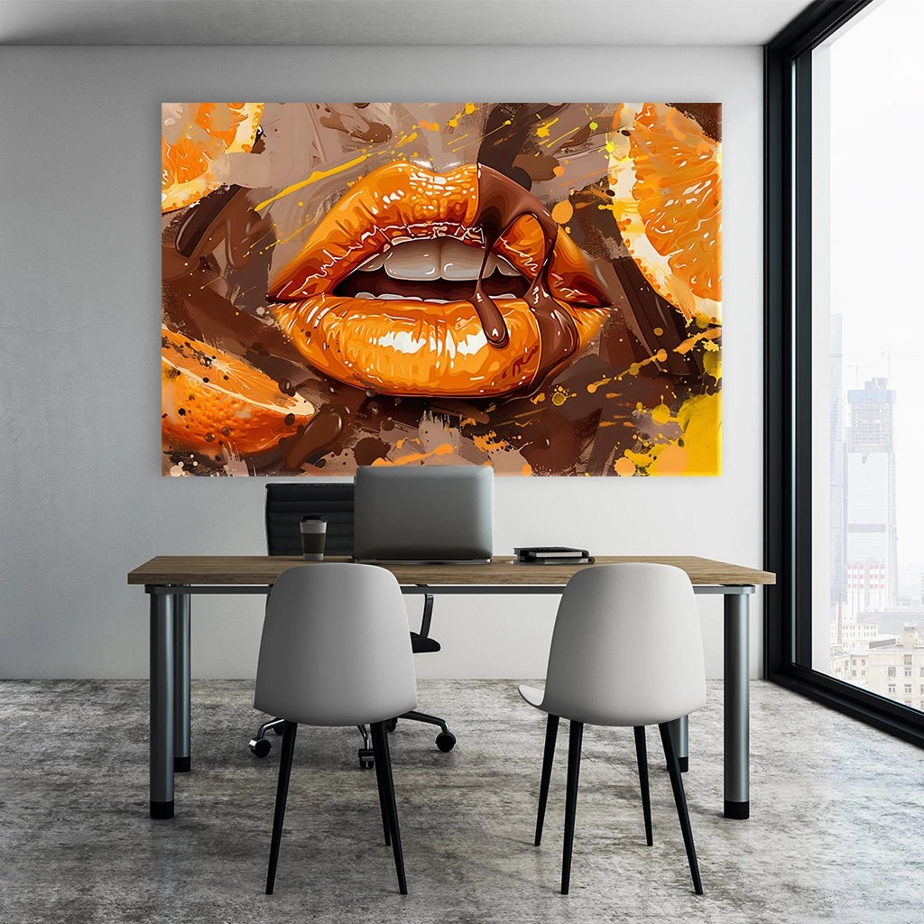 Orange Chocolate Lips No2 by Himmelmiez