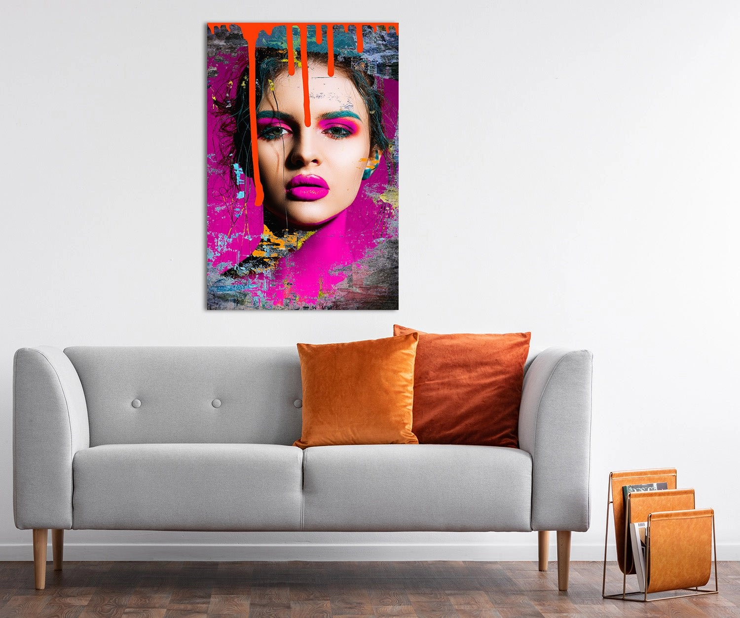 Orange Passion Neon on acrylic glass