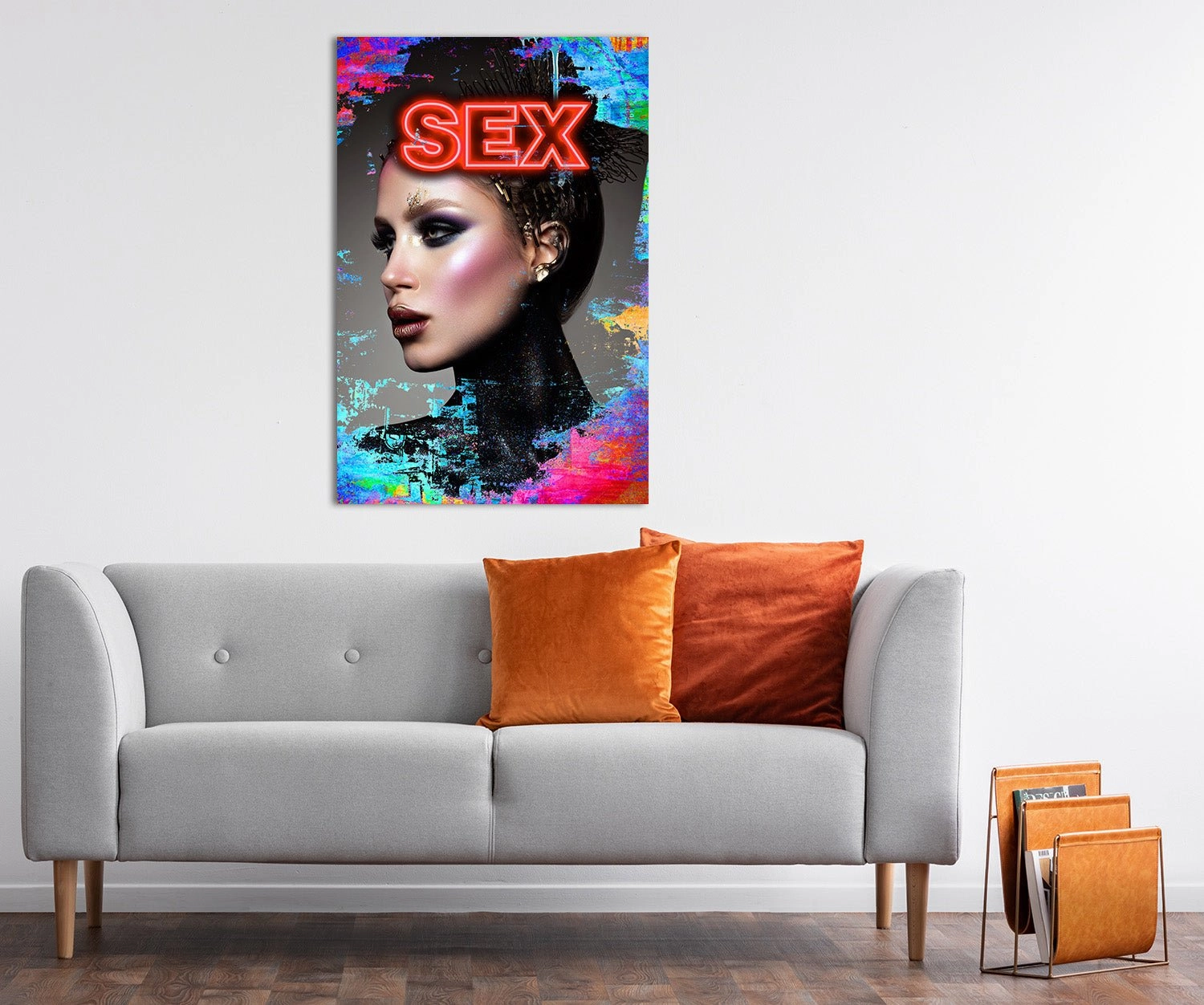Orange Seduction Neon on acrylic glass