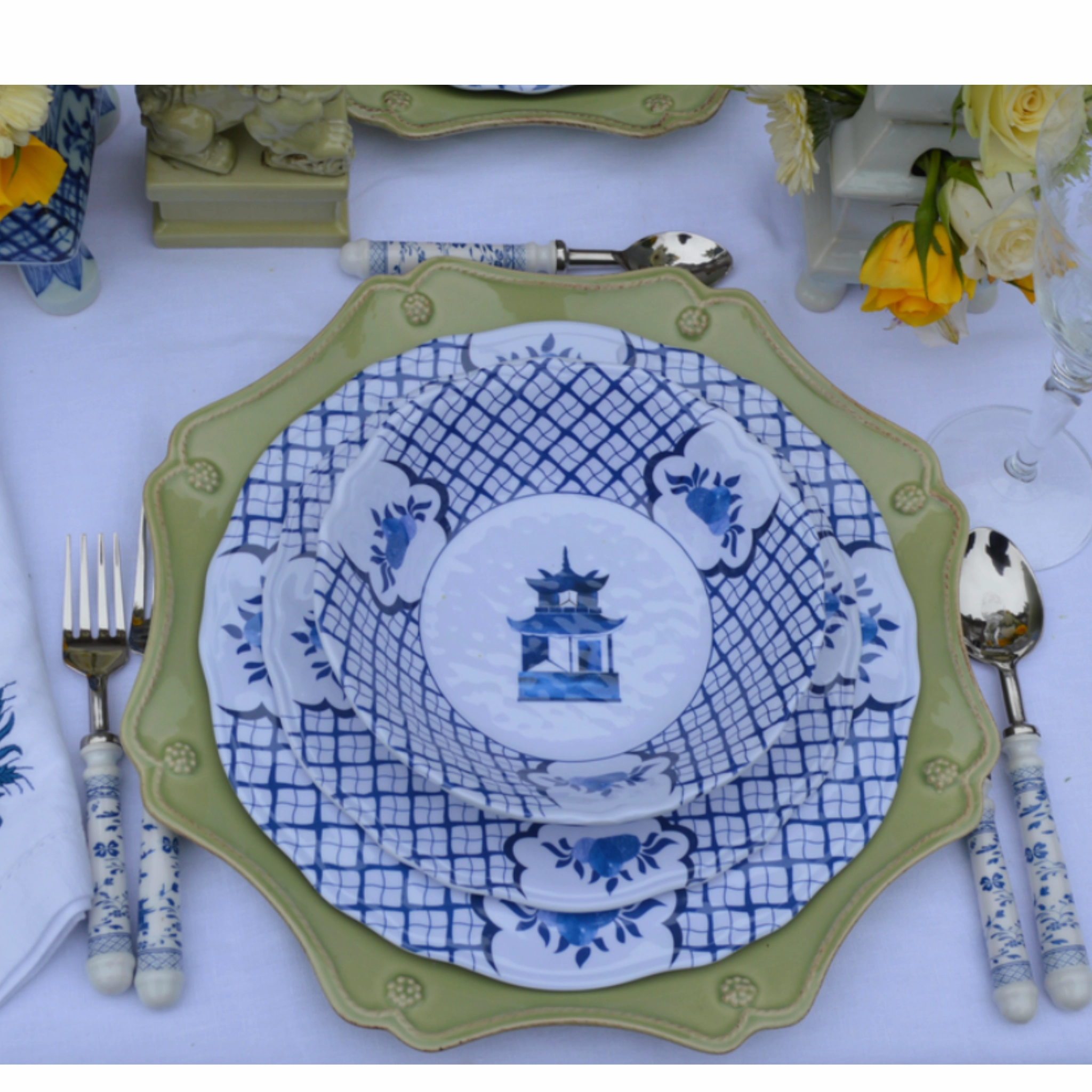 Original Pagoda Melamine Dinnerware Collection