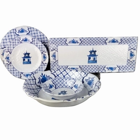 Original Pagoda Melamine Dinnerware Collection mini desktop sculpture