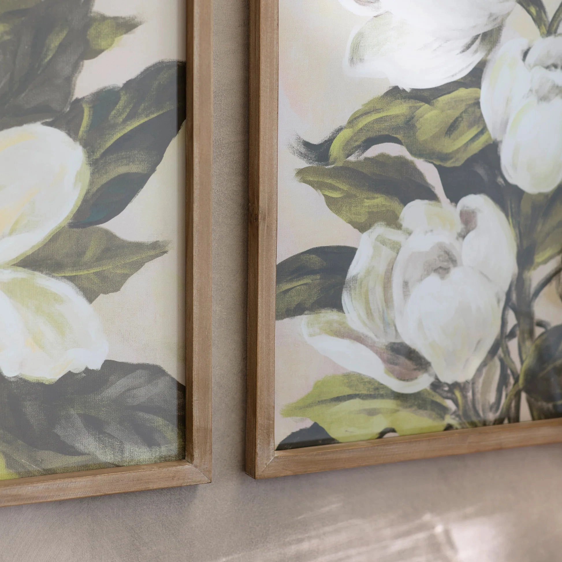 Ormington Set of Two Magnolia Framed Prints 70cm