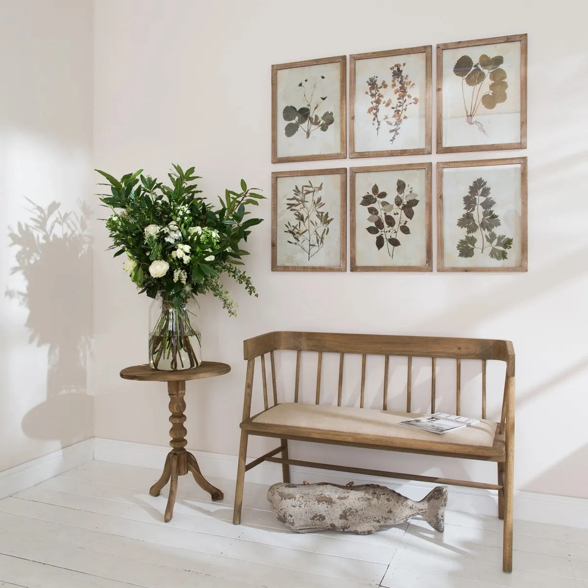 Ormington Set of Two Rustic Leaf Framed Prints 54cm