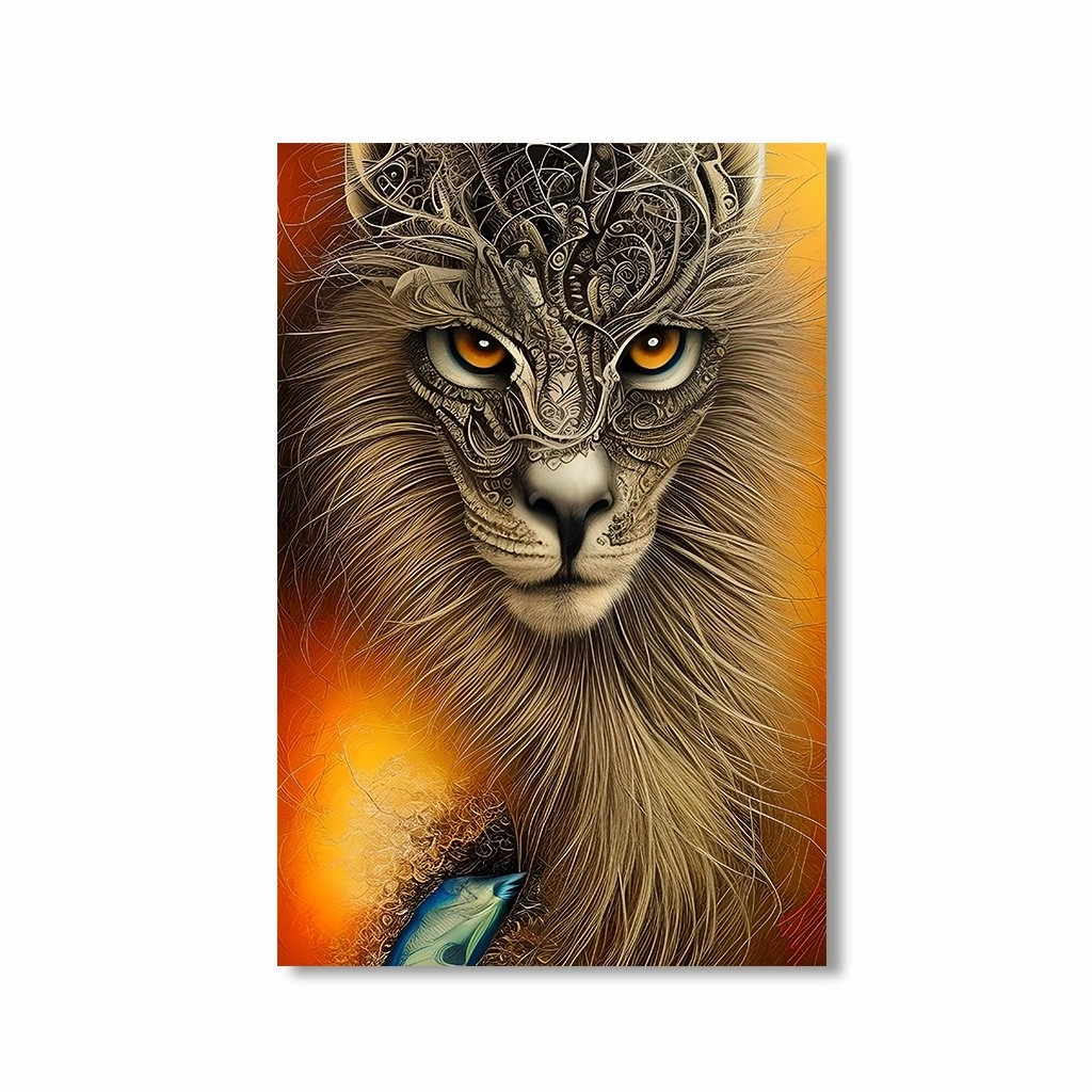 Ornament Fur by Artwerx framed mural artwork