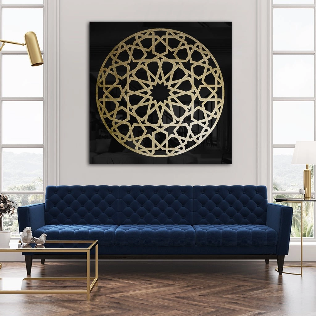 Ornament No. 1 Gold on Acrylic