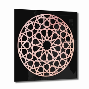 Ornament No. 1 Ros on Acrylic framed mural artwork