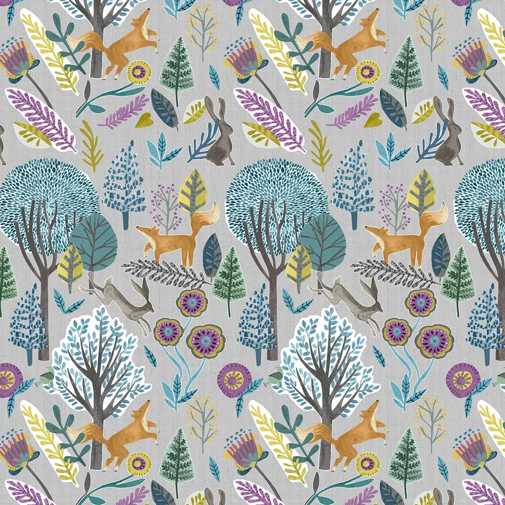 Oronsay Printed Cotton Made to Measure Roman Blinds Mineral