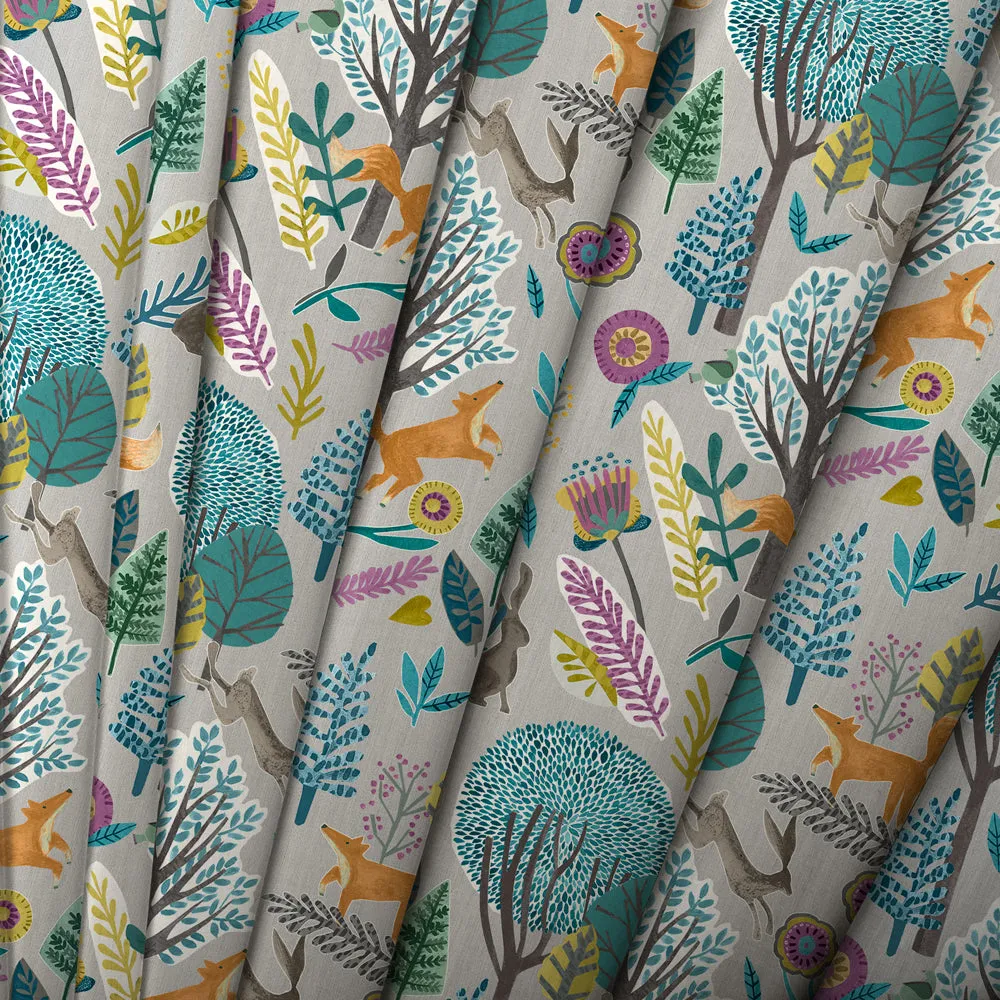 Oronsay Printed Cotton Made to Measure Roman Blinds Mineral