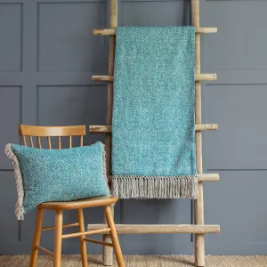 Oryx Woven Throw Azure modern fashion rug  