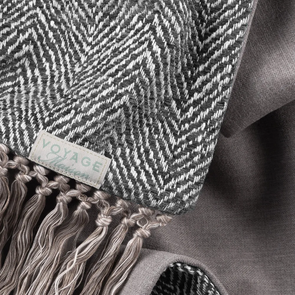 Oryx Woven Throw Charcoal