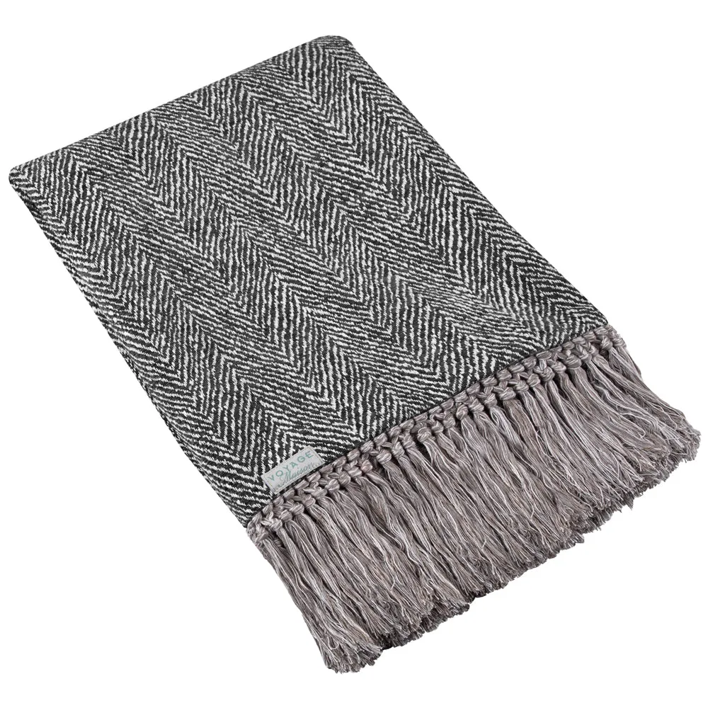 Oryx Woven Throw Charcoal