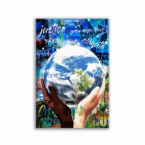 Our Planet framed mural artwork