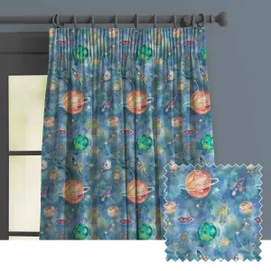Out Of This World Printed Made to Measure Curtains Sky chic floor carpet  