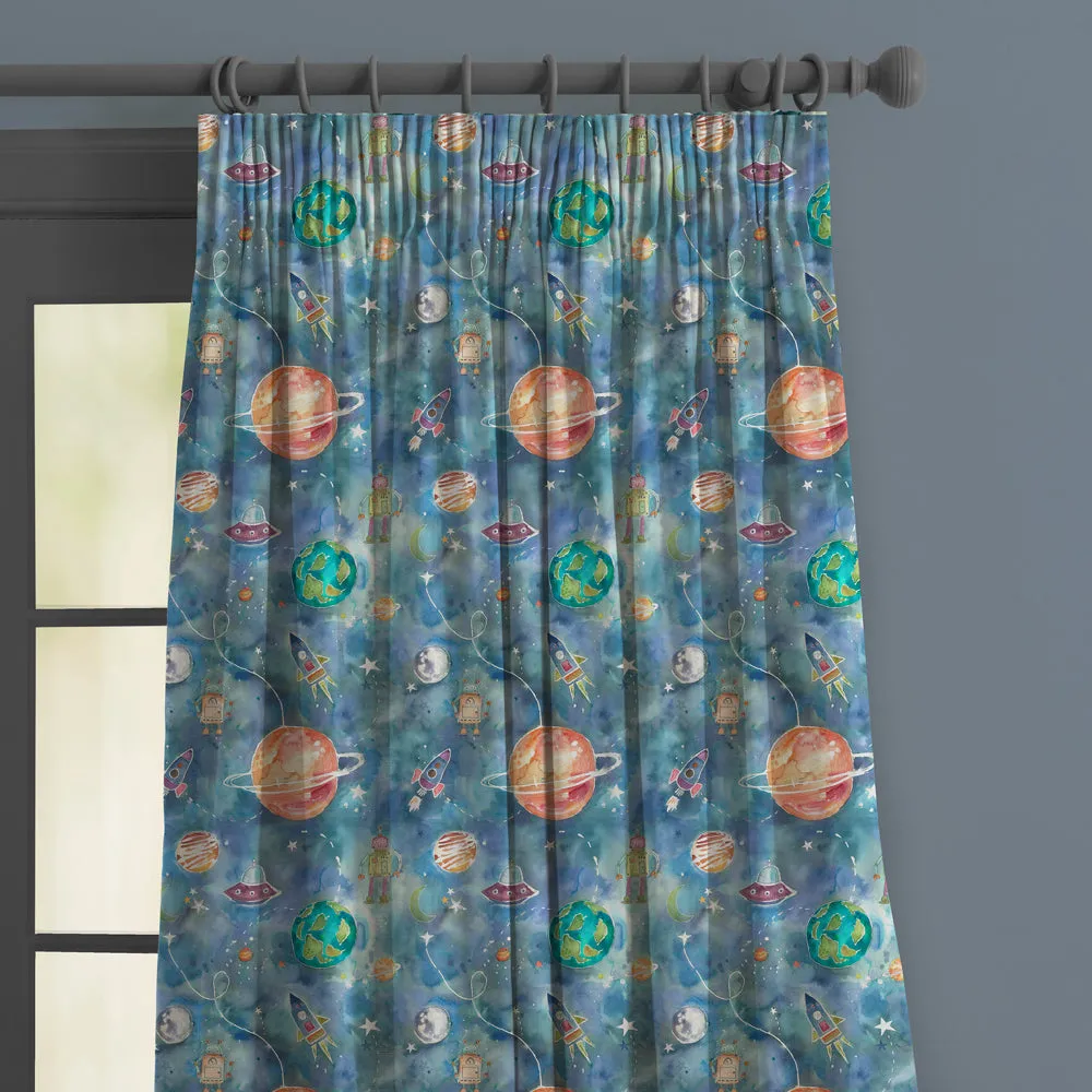 Out Of This World Printed Made to Measure Curtains Sky