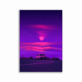 Outrun Driver by Yagedan framed mural artwork