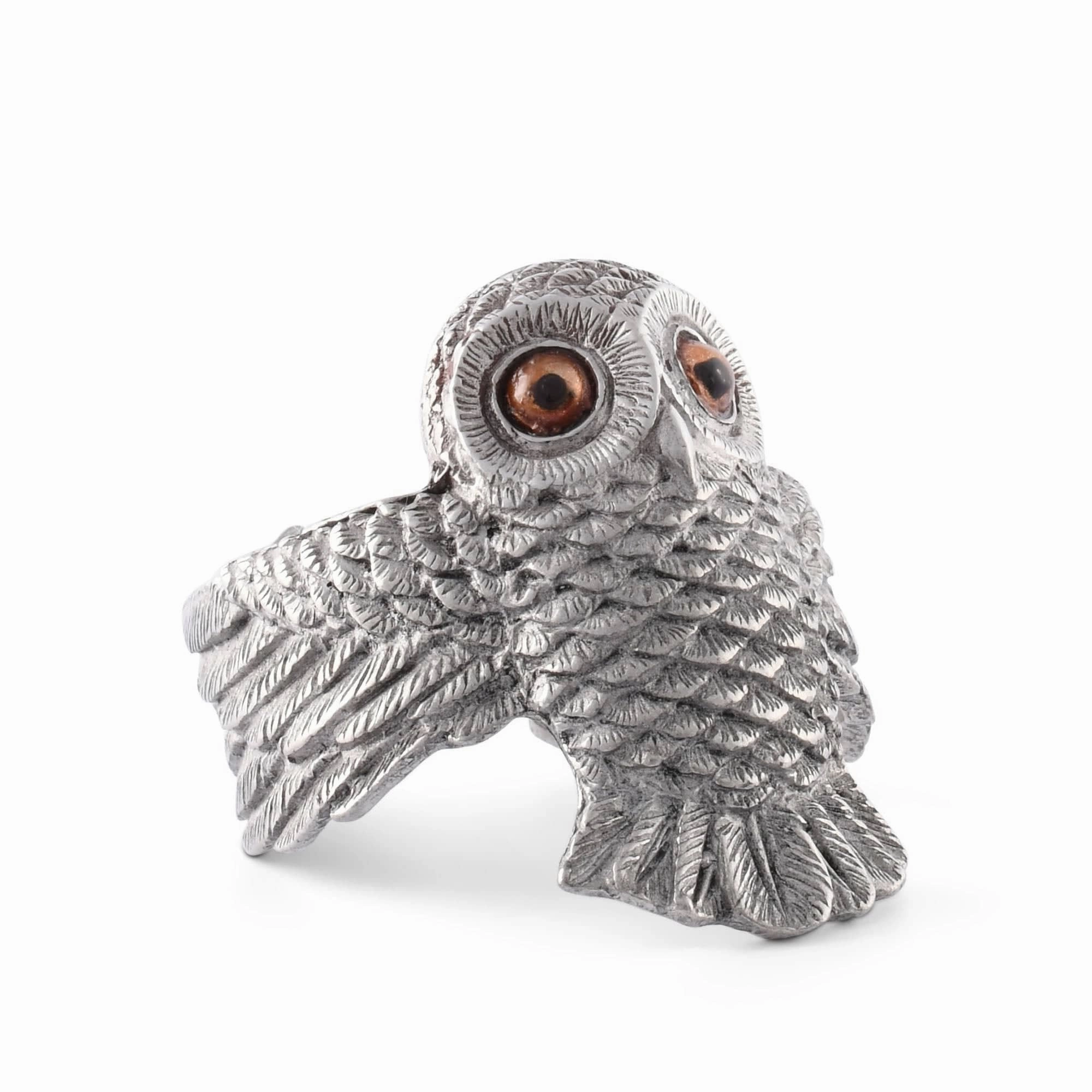 Owl Napkin Ring mini desktop sculpture
