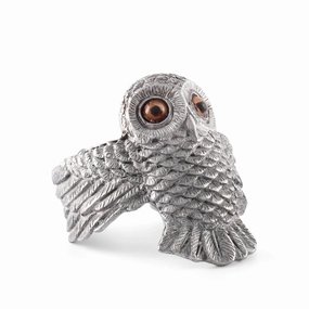 Owl Napkin Ring mini desktop sculpture