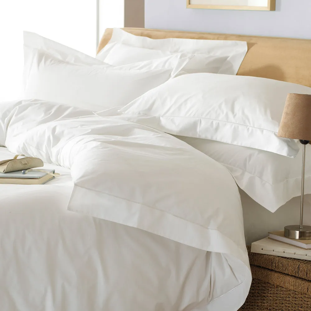 Oxford 200TC Border Panel 100% Cotton Duvet Cover Set White modern fashion rug  