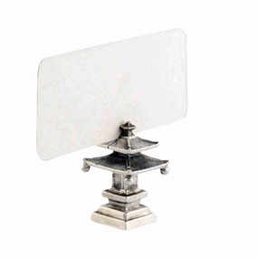 Pagoda Placecard Holder mini desktop sculpture