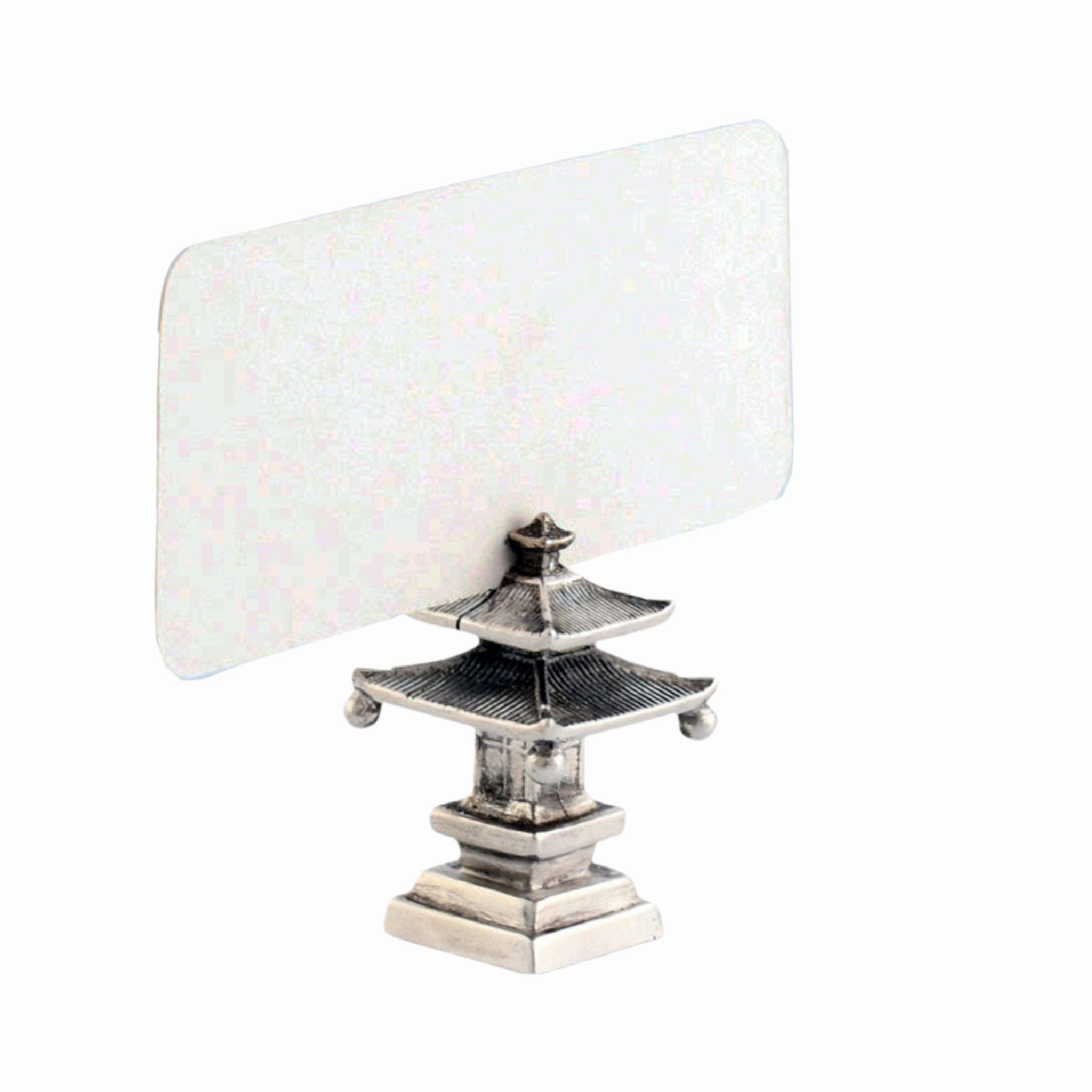 Pagoda Placecard Holder mini desktop sculpture