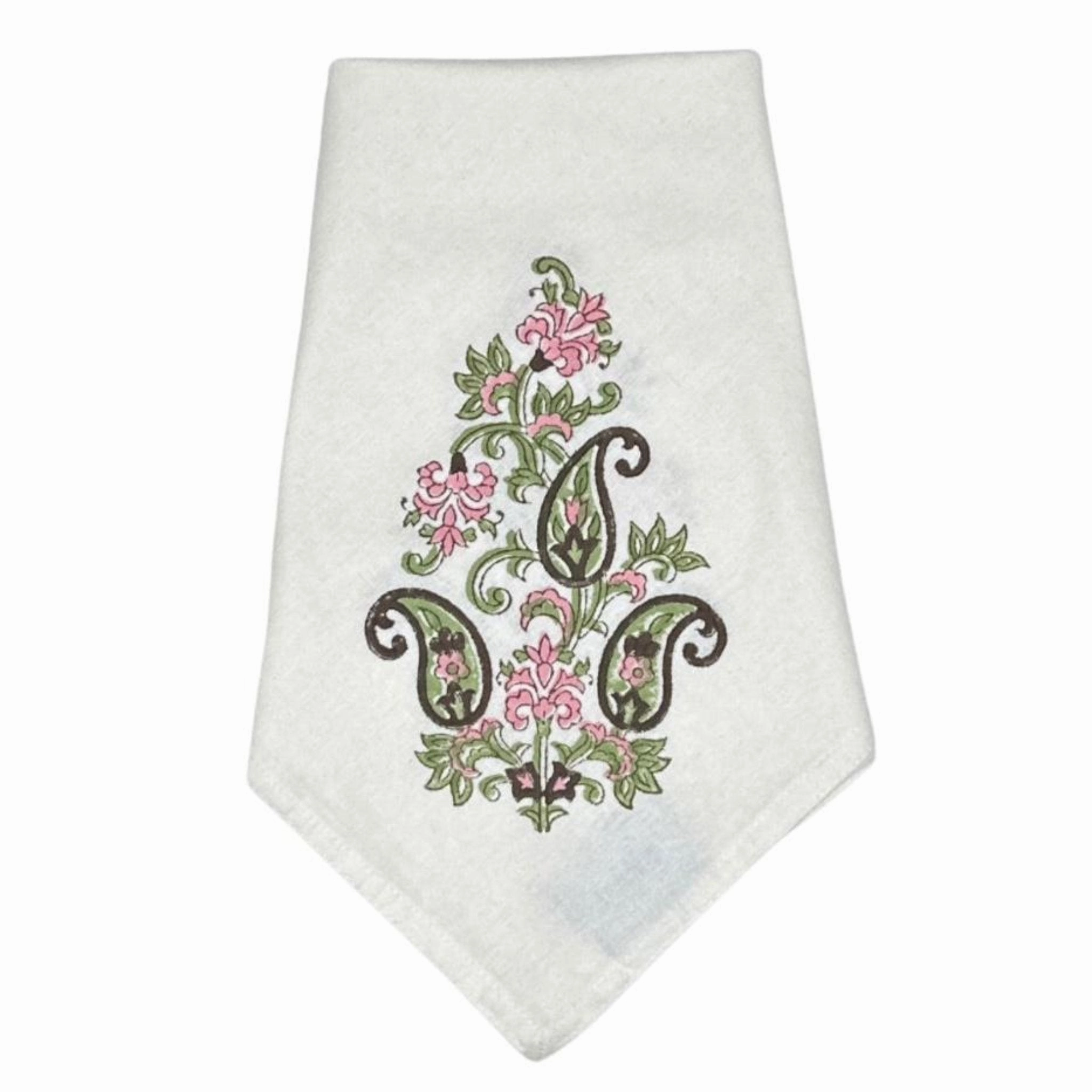 Paisley Bloom Motif Napkins, Set of 4 cute desktop display
