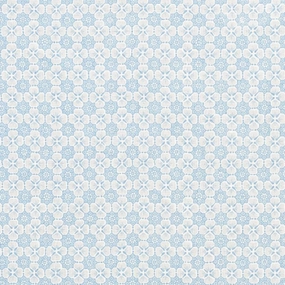 Palisades Floret in China Blue Fabric paper wall covering