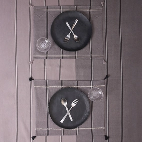 Pallavi Tangalia Cotton Table Mat | Set of 6 ceramic table ornament