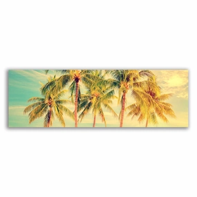 Palm Trees framed mural artwork