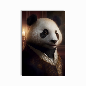 Panda Adviser by Juliano de Araujo framed mural artwork