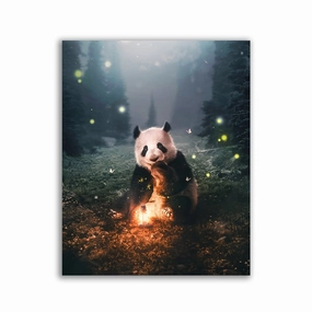 Panda Magical by Zenzdesign framed mural artwork