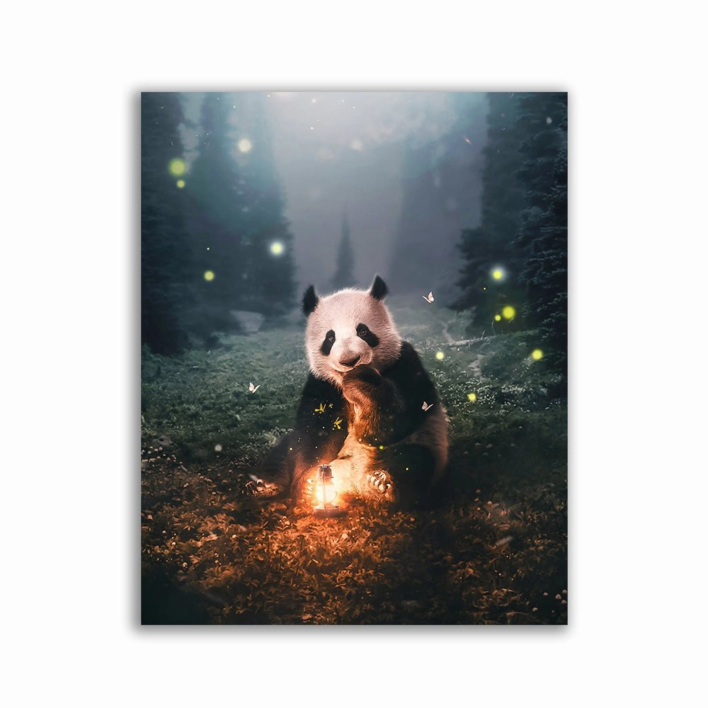 Panda Magical by Zenzdesign framed mural artwork