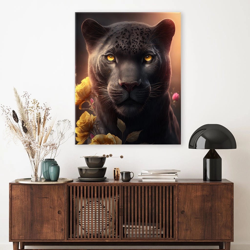 Panther Portrait by Zenzdesign