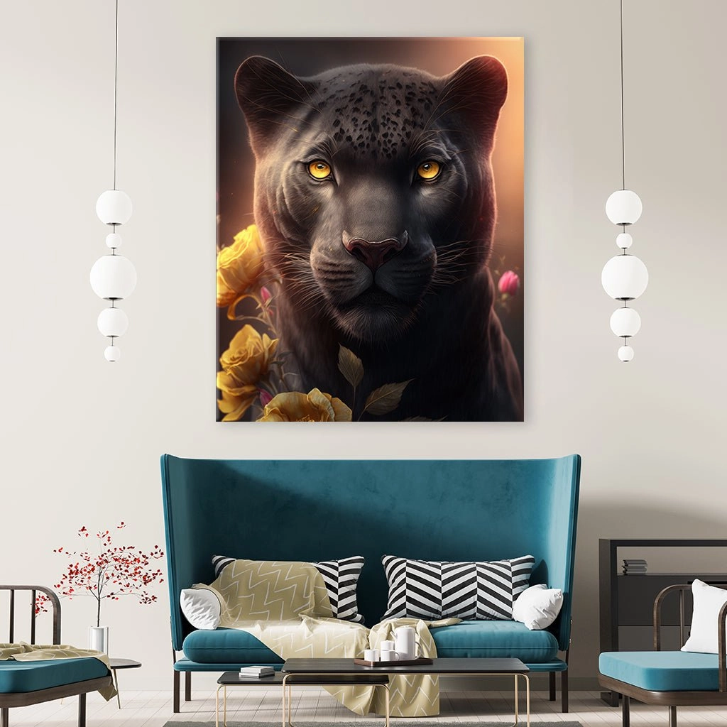 Panther Portrait by Zenzdesign