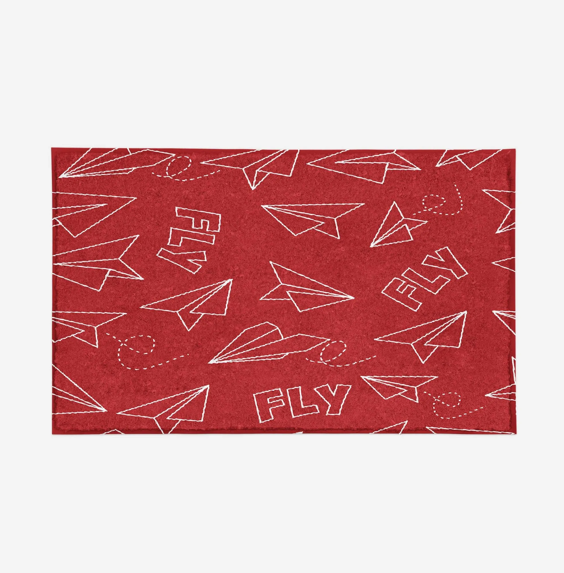 Paper Airplane & Fly Designed Door Mats