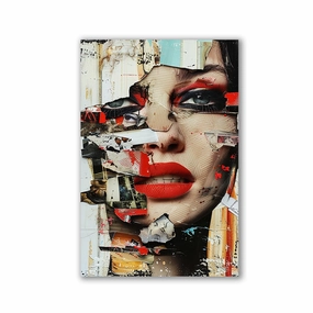 Papercut Woman No2 by Adrian Vieriu framed mural artwork
