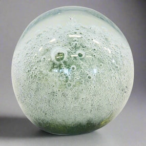 Paperweight ball silver foam 15cm decorative home ornament