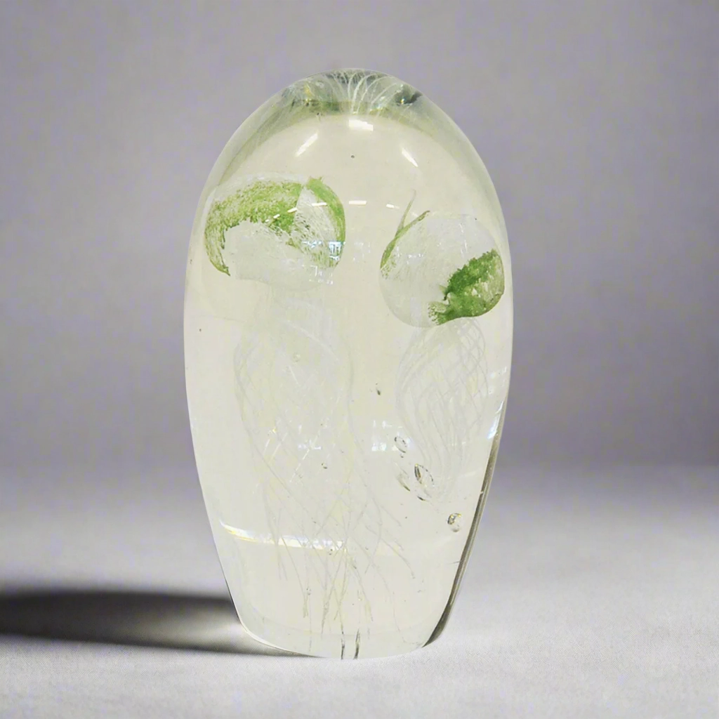 Paperweight jellyfish 16cm multi mint decorative home ornament