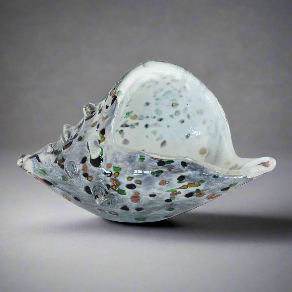 Paperweight shell terrazzo grey decorative home ornament