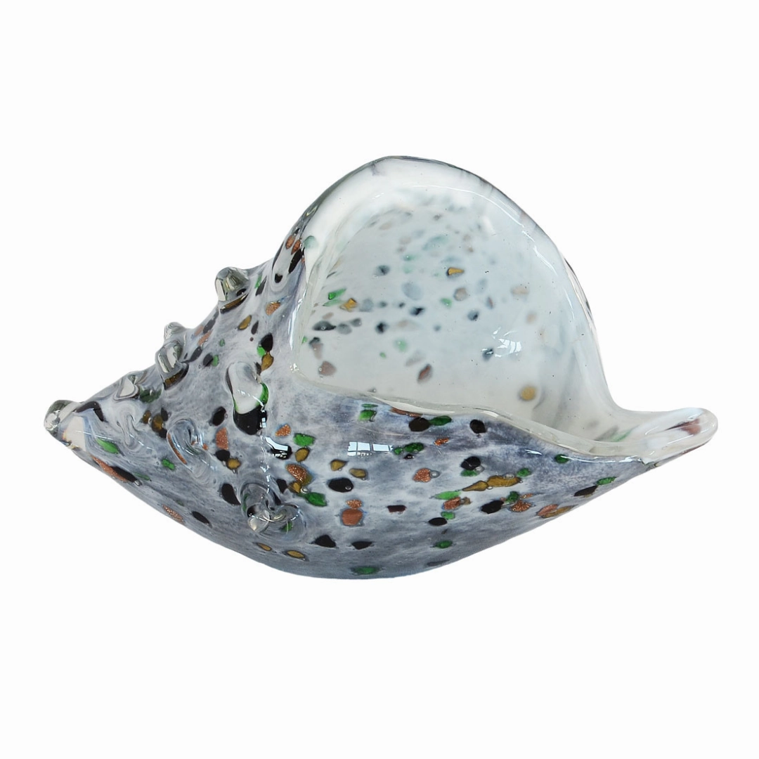 Paperweight shell terrazzo grey