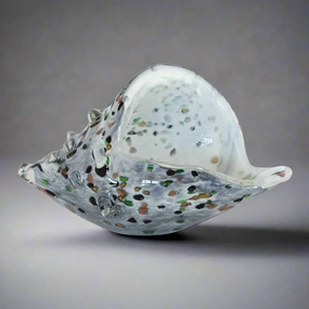 Paperweight shell terrazzo grey decorative home ornament