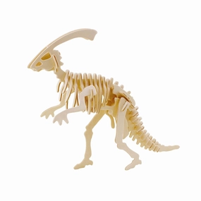 Parasaurus 3D Wooden Puzzle, 9-3/4-Inch wooden room decoration