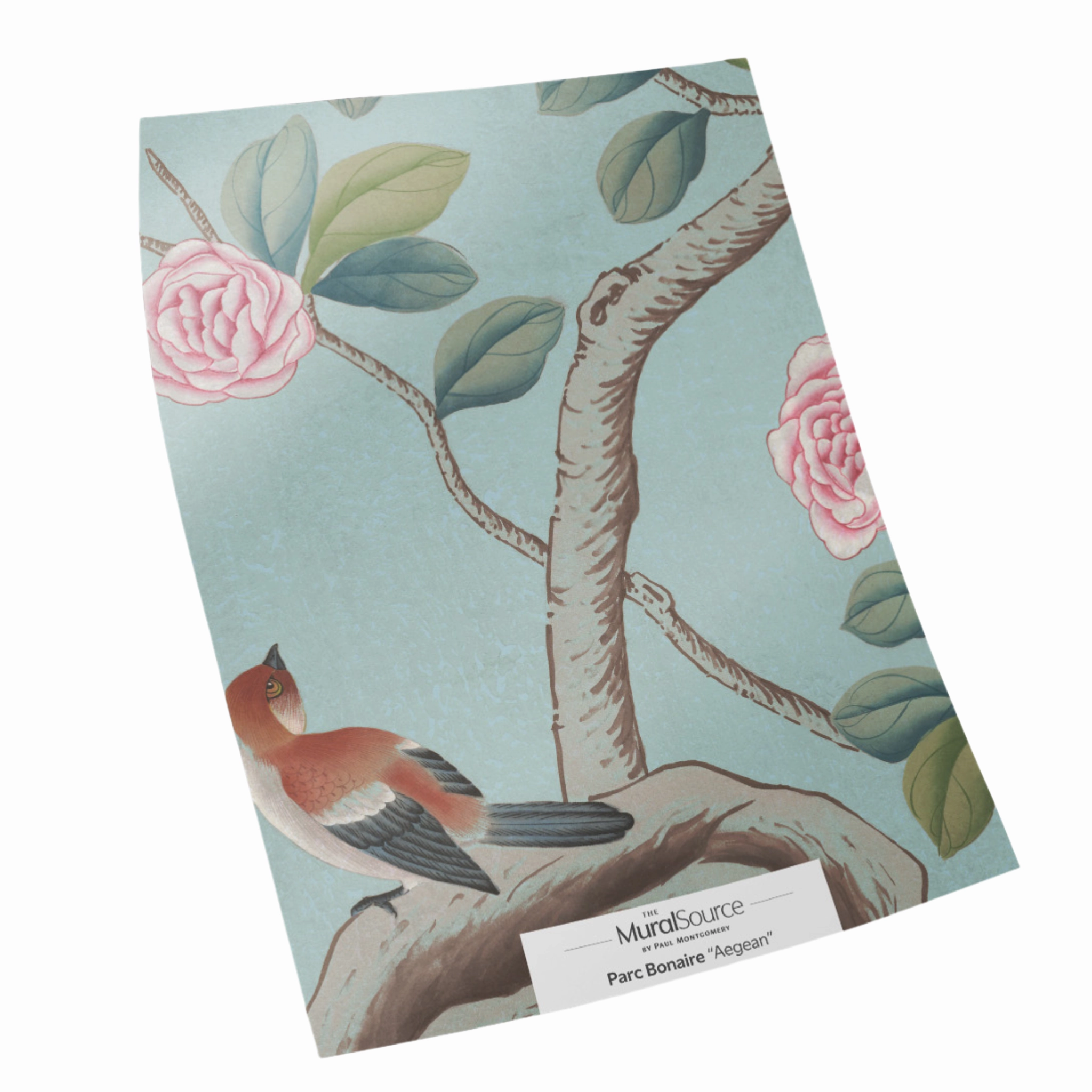 Parc Bonaire Chinoiserie Mural Wallpaper Panels in Aegean