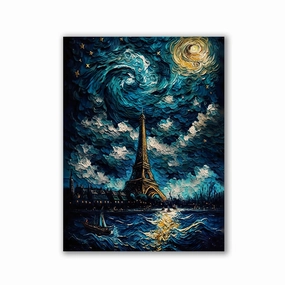 Paris Eiffel Tower by Markus Mikolai framed mural artwork