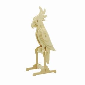 Parrot 3D Wooden Puzzle, 9-Inch wooden room decoration