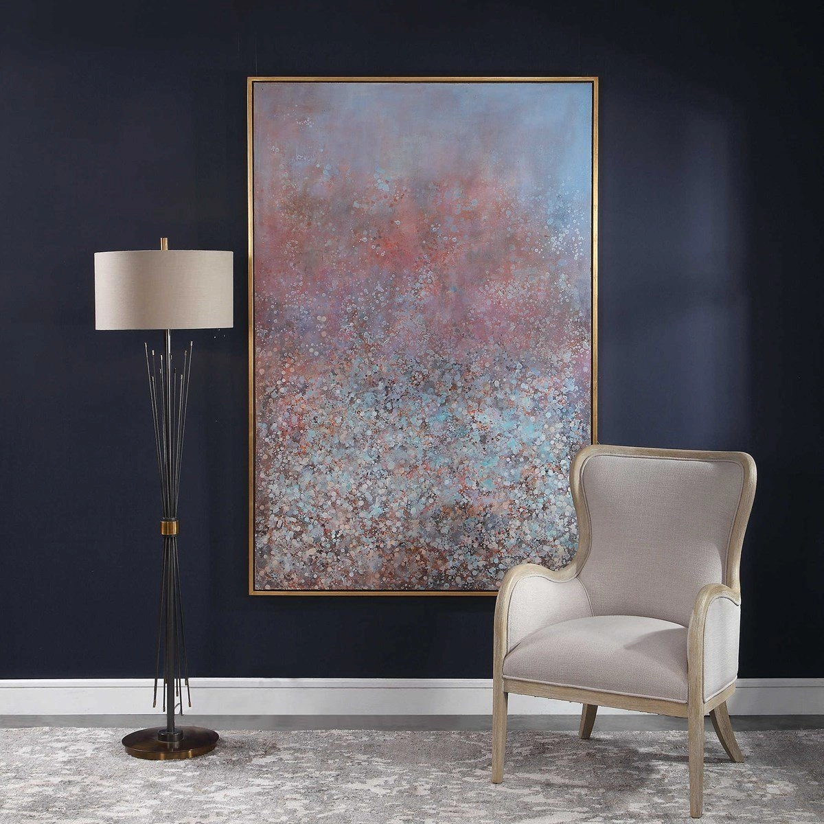 Patina Hand Painted Canvas artistic wall mural