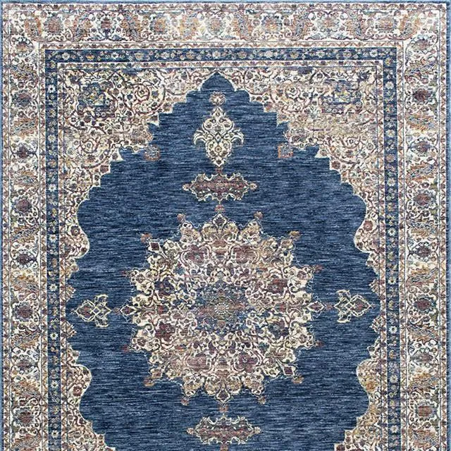 Payas Blue/Multi 5' X 7' Area Rug neutral everyday carpet